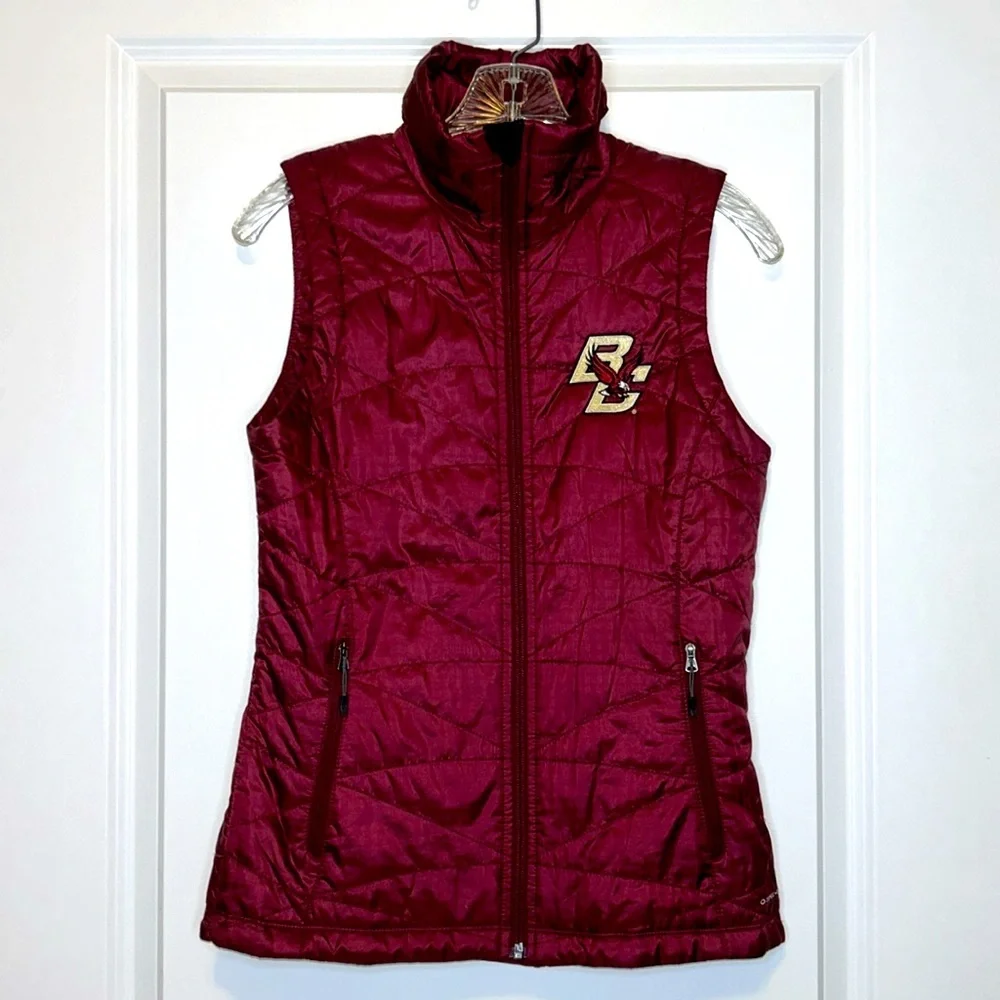 Columbia Women’s Boston College Omni-Heat Puffer Vest Great condition size XS - Picture 10 of 11